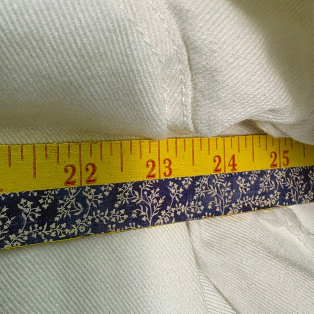 Hayden Los Angeles White Ruffle Short Sleeve Denim Jacket 1XL/2XL NWOT Boutique - Picture 3 of 6